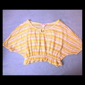 Striped juniors Crop Top